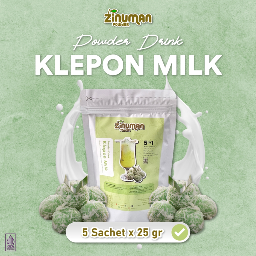 

Zinuman Powder Rasa Klepon Milk Sachet Pack 5s x 25 gr