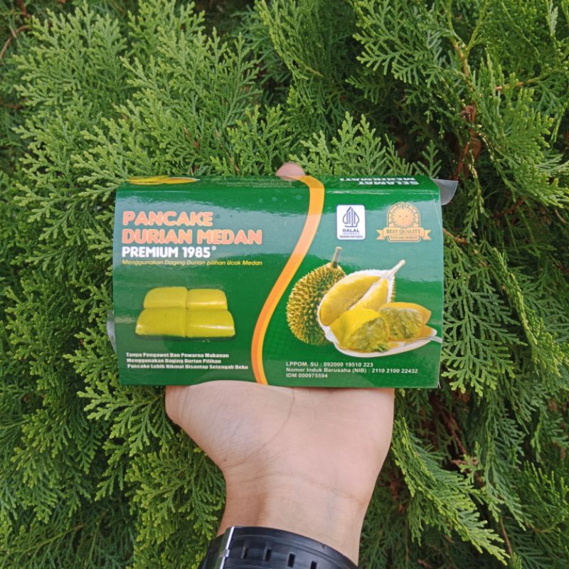 

Pancake Durian Duren Ucok Medan Besar Jumbo Premium 1985 isi 4 pcs