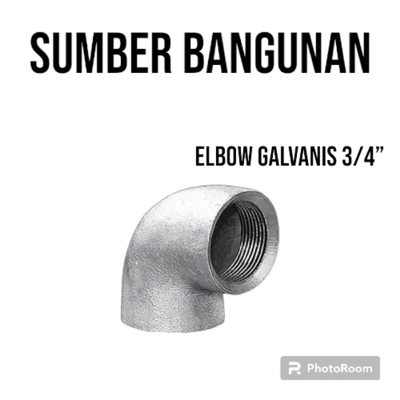 ELBOW BESI 3/4” / KNEE / KENI BESI GALVANIS DRAT, 3/4”