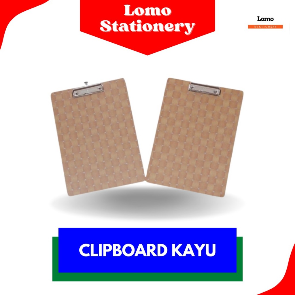 

Clipboard kayu / Papan Jalan Kayu Folio