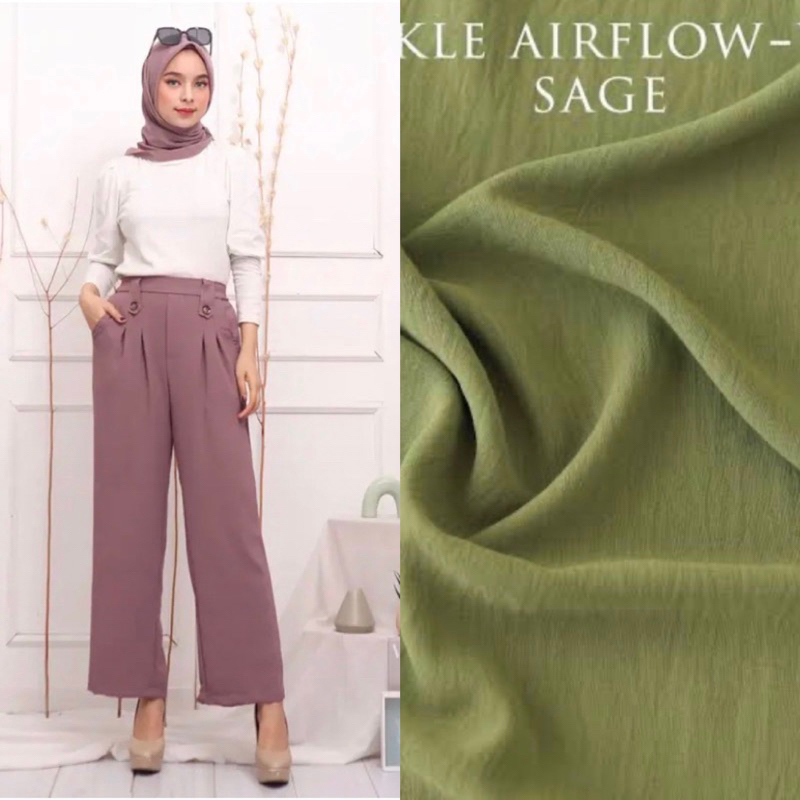 kulot crinkle airflow premium bahan:crinkle airflow
