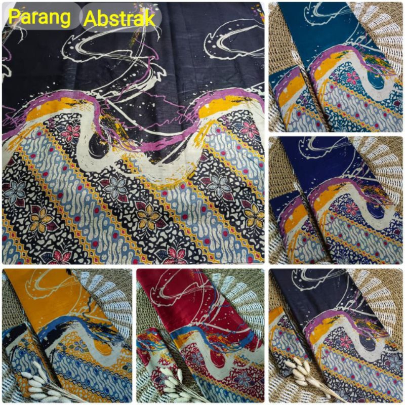 kain batik motif abstrak katun batik printing