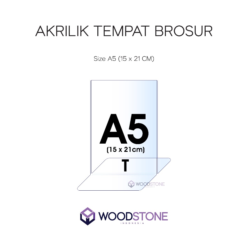 Akrilik A5 Qris - Stand Akrilik Barcode - Pop Acrylic A5