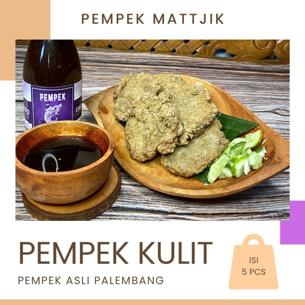 

PEMPEK KULIT ASLI PALEMBANG (ISI 5PCS)
