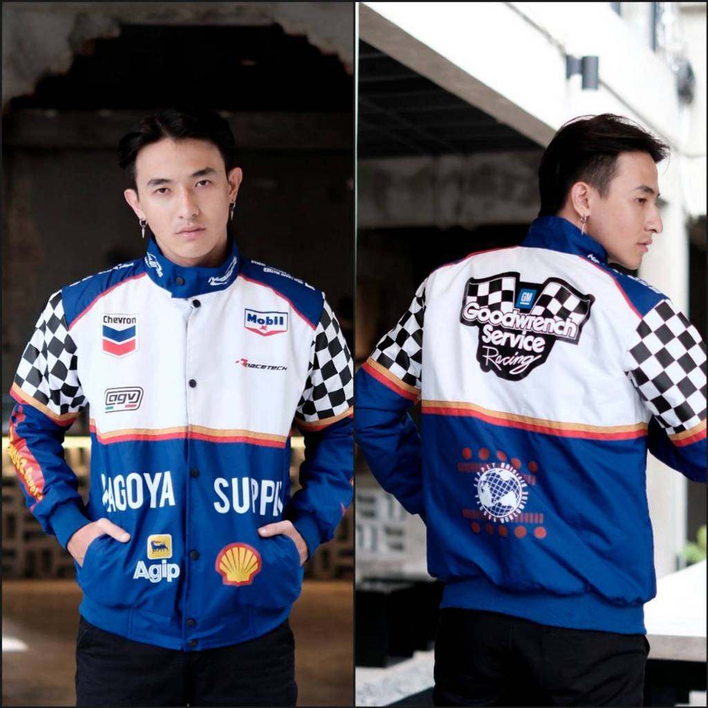 Jaket Parasut Pria - Jaket Nascar Original Nagoya - Jaket Racing Vintage