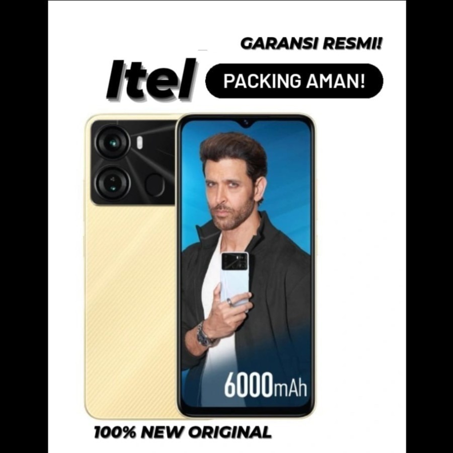 ITEL P40 4/64GB  (EXTENDED RAM 3GB) / 7/64GB NEW GARANSI RESMI
