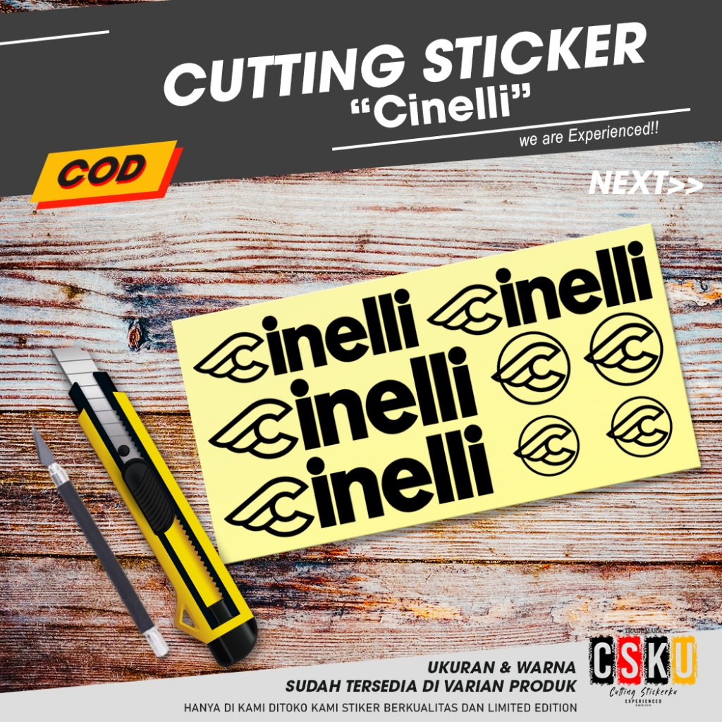 Cutting Sticker Cinelli Variasi Sepeda Frame Aksesoris Stiker Set Dewasa Mtb Lipat