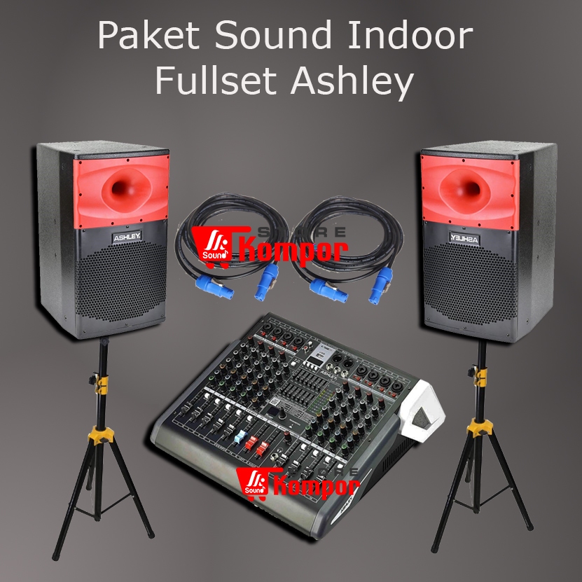 Paket Speaker ashley Z10PRO + Power mixer ashley Audio 1000
