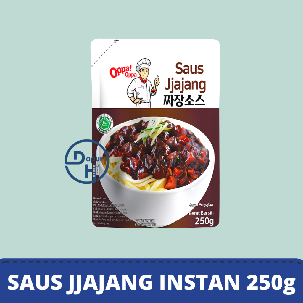OPPA Saus Jjajang 250 g Halal |  Saus Jajangmyeon |  Pasta Kedelai Hitam