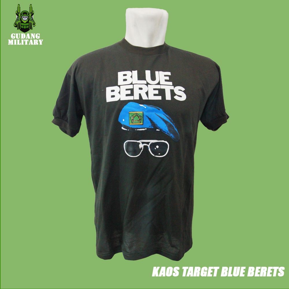 Kaos Oblong Target Blue Berets Gambar - Kaos Blue Berets Target