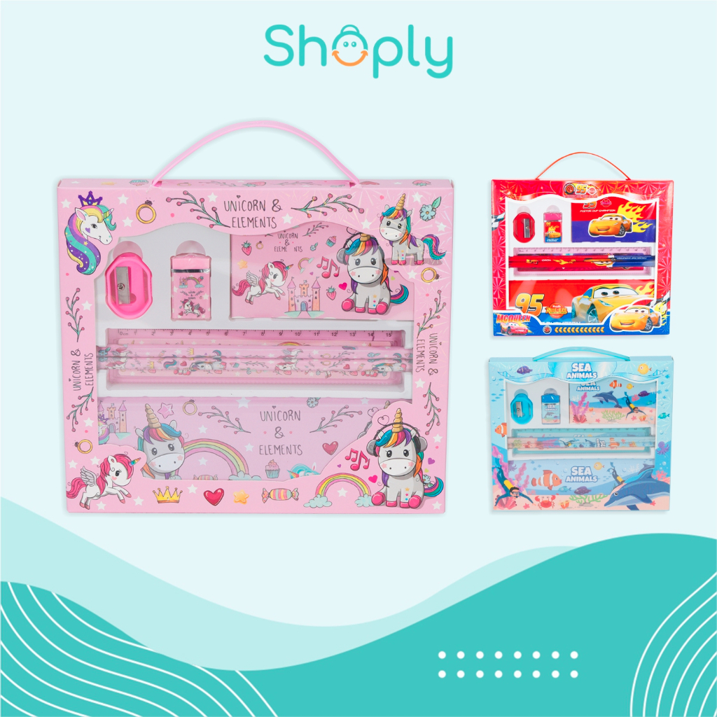 

Stationary Set Alat Tulis Anak Sekolah Karakter Kartun 7 In 1