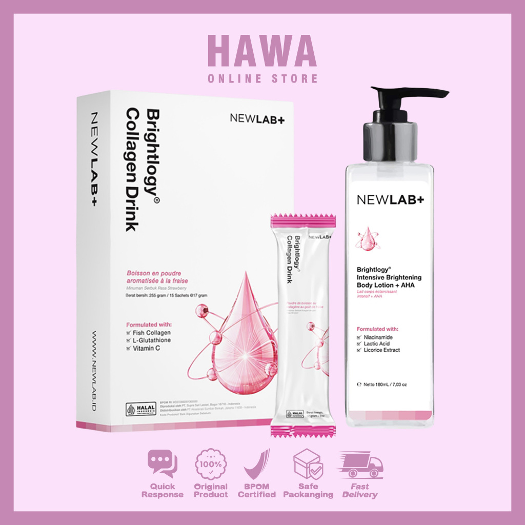 New Brightiogy Collagen Drink/Intensive Brightening Body Lotion + AHA