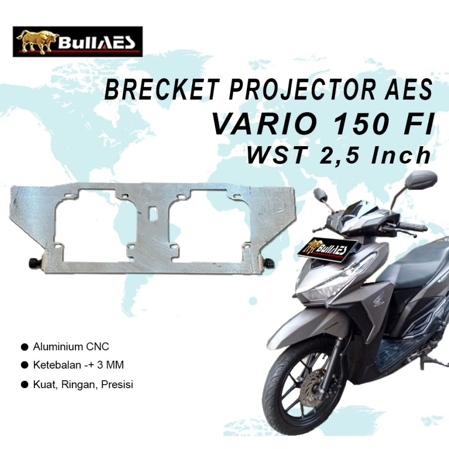 BRAKET RETROFIT MOTOR VARIO 150 OLD PROJECTOR WST 2,5 INCH