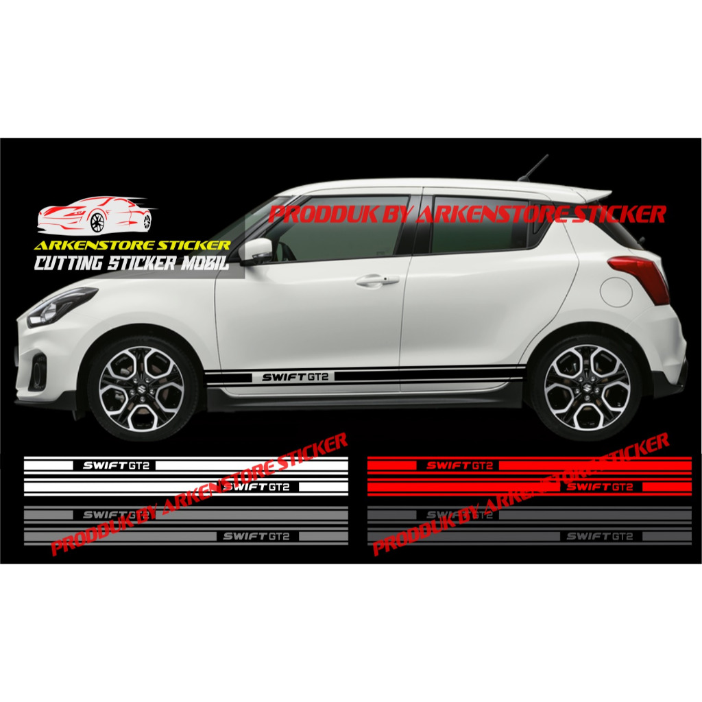 cutting sticker mobil swift gt2 sticker stiker list mobil suzuki swift gt2