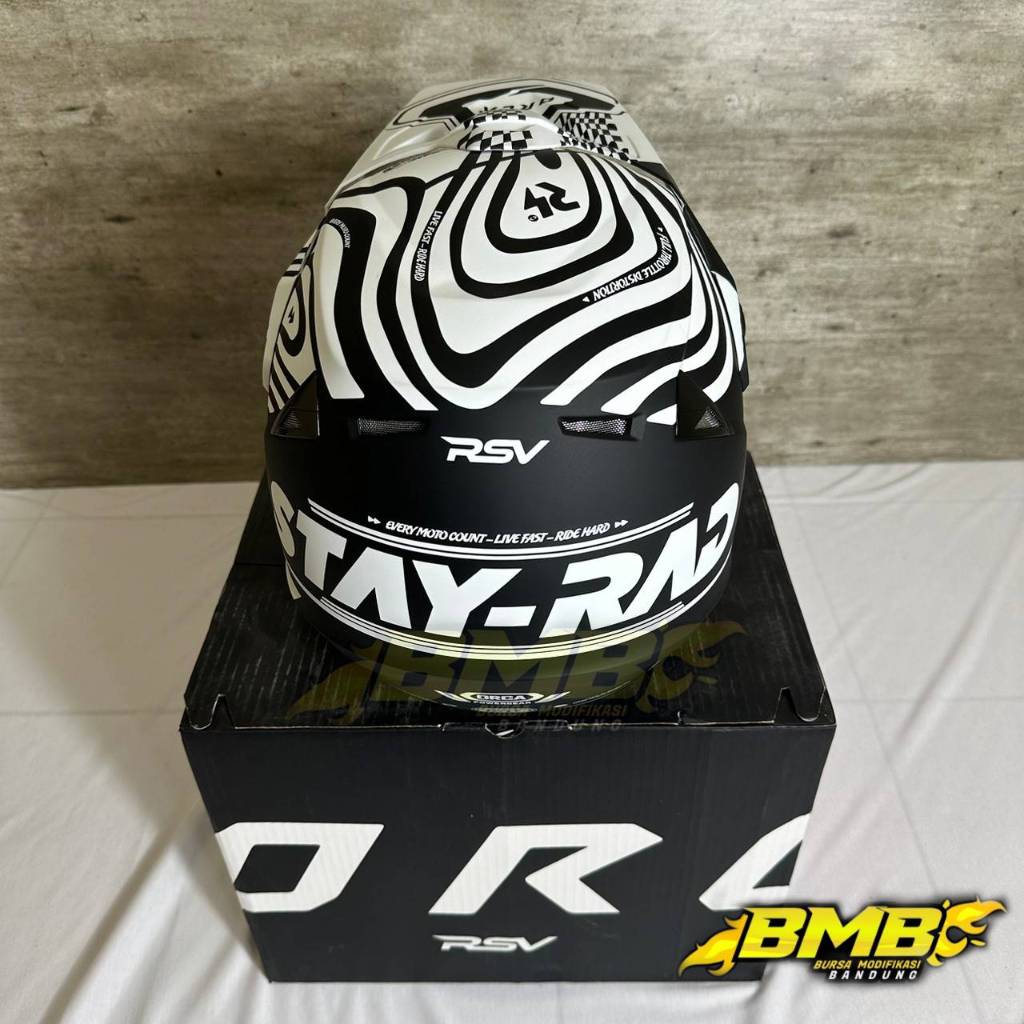 HELM ORCA VORTEX BLACK WHITE MATTE | KSR ONEONENINE