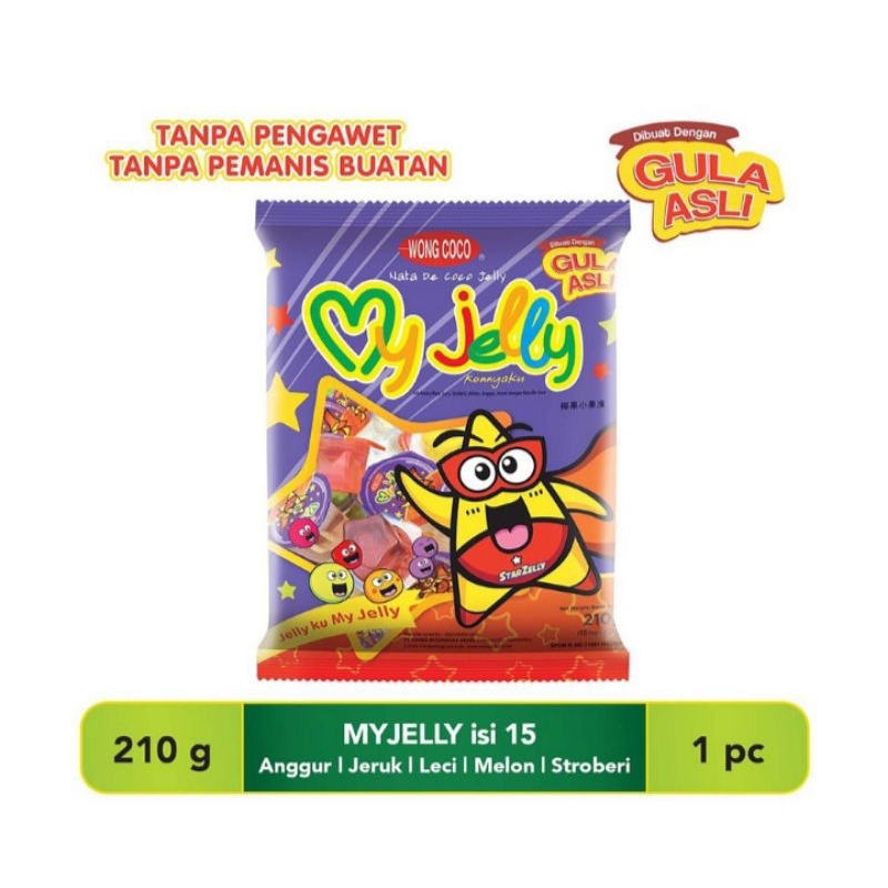 

Wong Coco Jelly Lidah Buaya / Aloe Vera 1kg - My Jelly Assorted 15 x 14 g