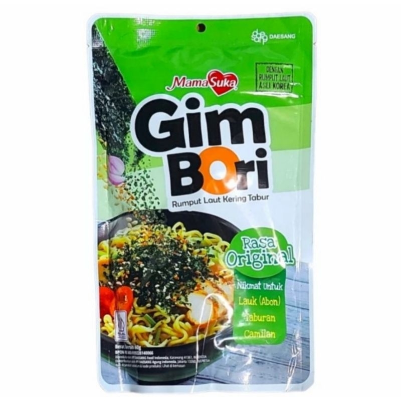 

MAMASUKA GIMBORI 60gr Original GIM BORI 60 gr RUMPUT LAUT NORI