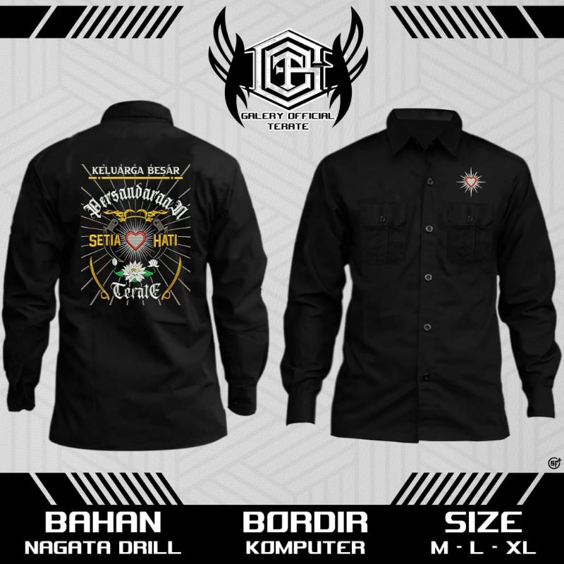 KEMEJA PSHT KEMEJA TERATE LENGAN PANJANG KEMEJA KELURGA BESAR