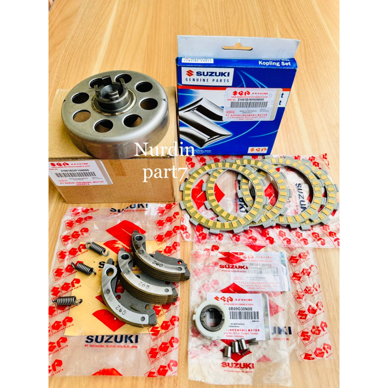 Paket Mangkok Ganda + ganda + Cage + Plat kopling  RACING Suzuki Smash 110 Lama Smash New Smash Tita