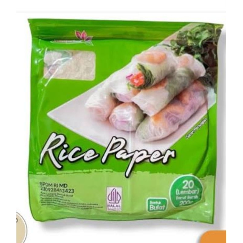 

Java Super Food Rice Paper 10 & 20 lembar / Kulit Lumpia / Mamamimi Mart