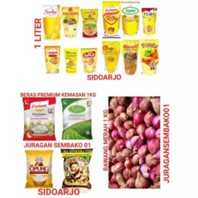 

paket minyak 1 lt + bamer+gula 1 kg