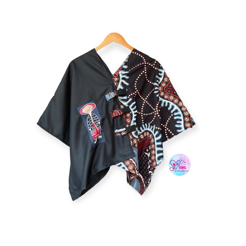 CATULNA MERAH PUTIH BLOUS BATIK MERAH PUTIH ATASAN BATIK KANTORAN BLUS JUMPUTAN ATASAN JUMPUTAN CATA