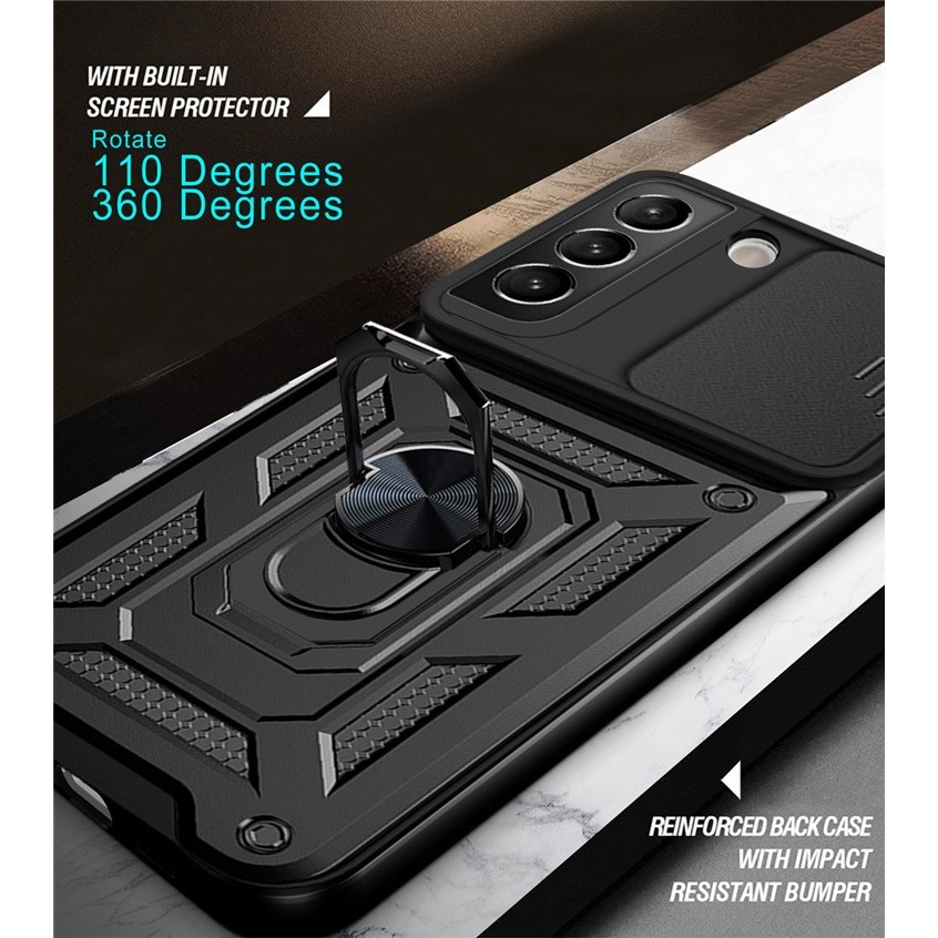 VIVO DEFENSE ARMOR SERIES RING SHIELD ARMOR HARD CASE T1 PRO 5G V27 5G V27E 4G Y16 4G Y19S Y21/Y21S/