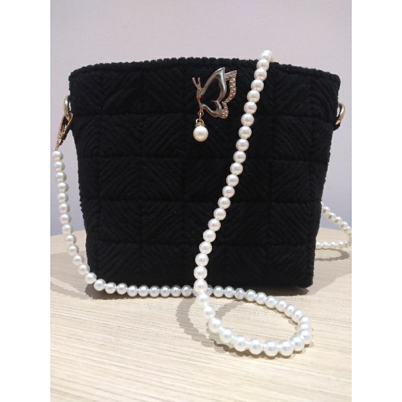 tas rajut kanvas plastik, homemade