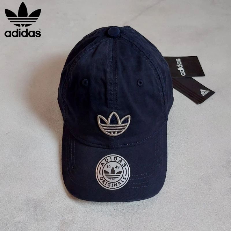 topi/caps Adidas 3foil logo -navy - ori import BNWT