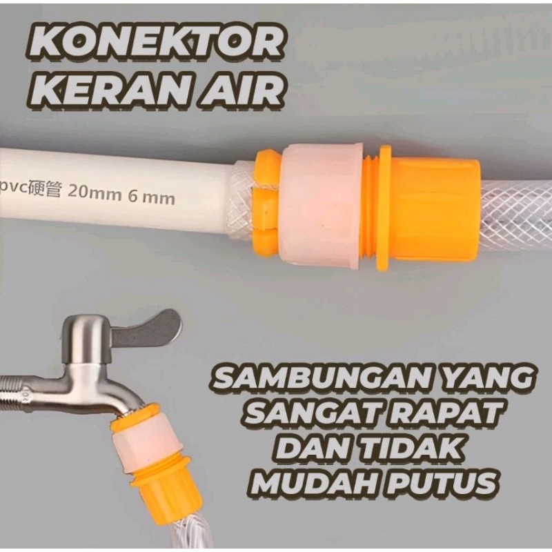 Konektor Selang Sambungan Kran Air Flexibel Sambungan Pipa Ke Selang