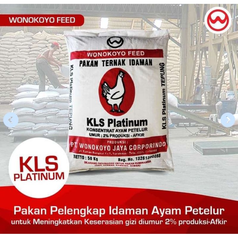 Pakan Pur KLS Super Wonokoyo Konsentrat Ayam Petelur Protein 35% Repack 1 Kg