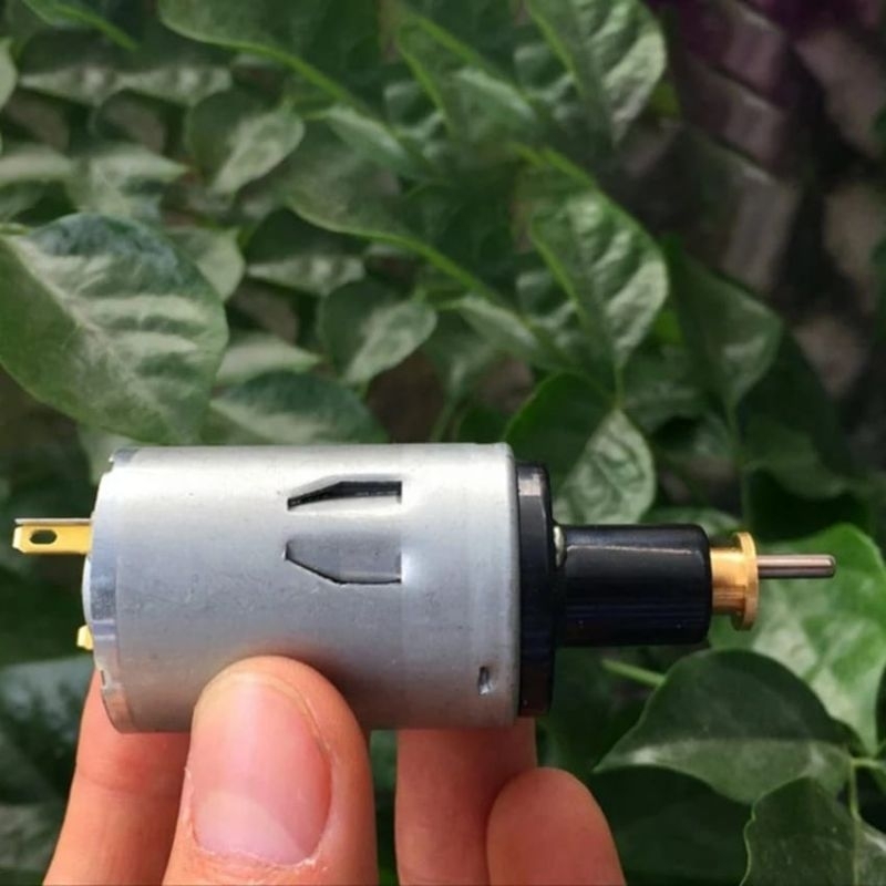 Dinamo DC Motor RS-380 3V-6V Eccentric Crankshaft  AS poros Engkol