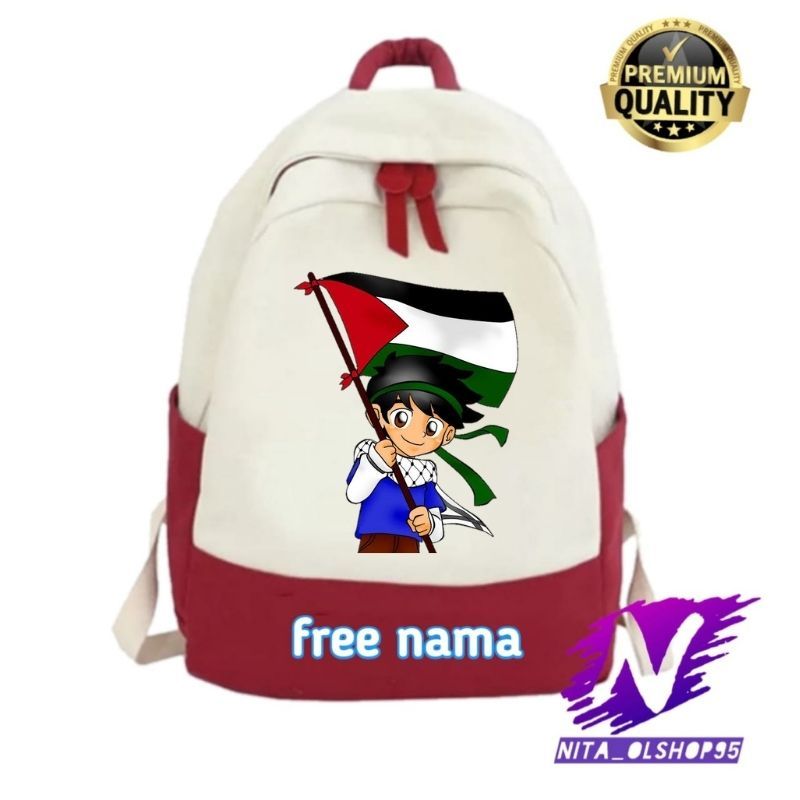 backpack anak tas anak bendera palestina ransel karakter
