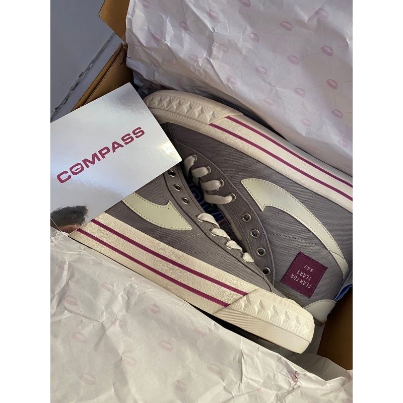 Sepatu Compass X Unkl 347 Retrograde Hi Decon Grey