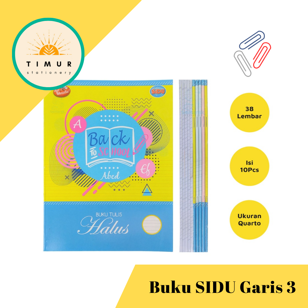 

Buku Garis 3 / Garis Halus SIDU per Pak