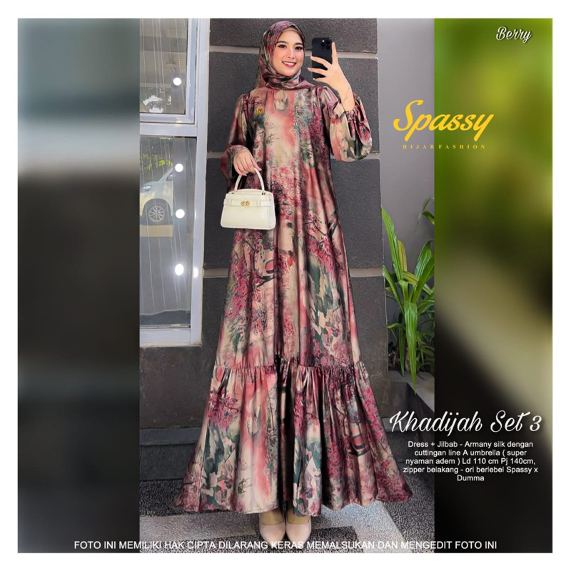 Khadijah set #3 by SPASSY | dress | muslimah | homedress |