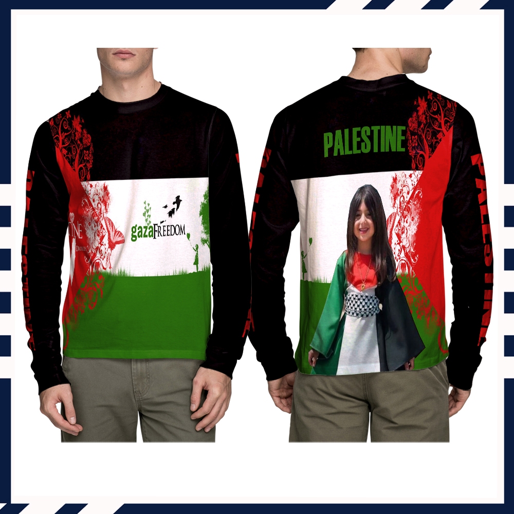 Jual Kaos Dewasa SAVE PALESTINE Desain Fullprint Keren