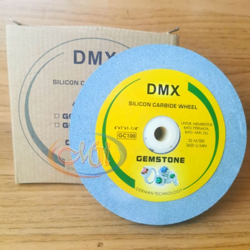 Batu Gerinda Duduk 6 inch Grit 100 DMX Batu Gerinda Asah Poles 6 inch