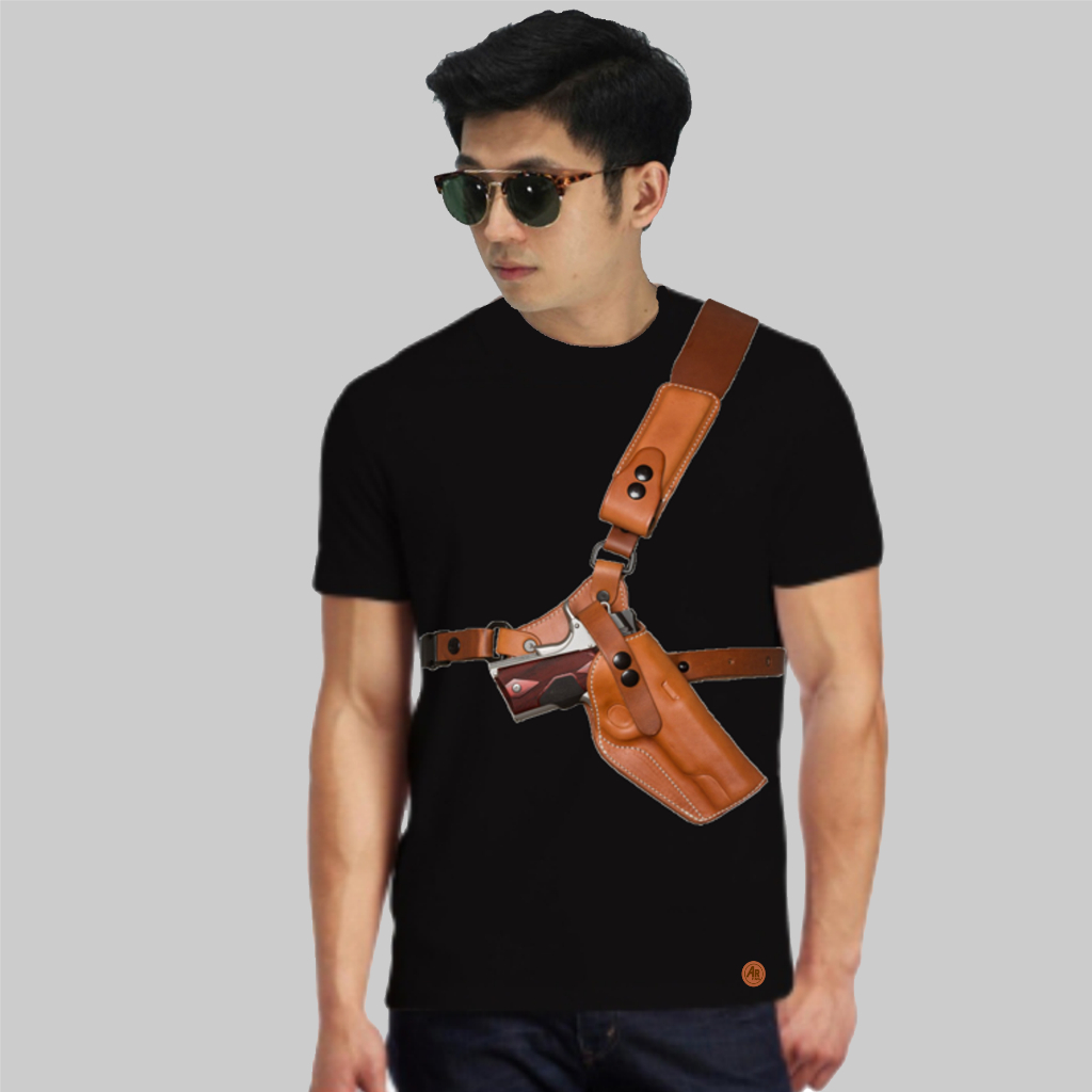 KAOS 3D TIGA DIMENSI TEMA GLOCK PISTOL BELT T-SHIRT ARFAS