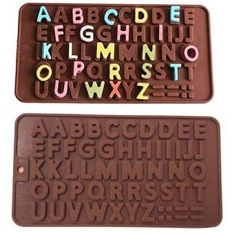 Cetakan Cokelat Puding Jelly Fondant Huruf ABC / Cetakan Silicon Huruf ABC