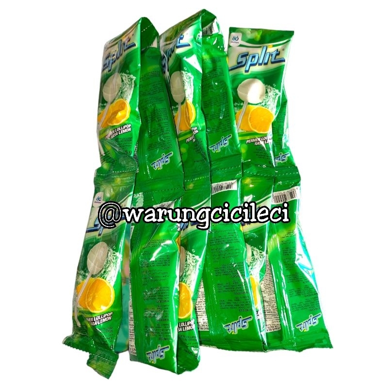 

SPLIT - PERMEN LOLLIPOP RASA LEMON 6g x 12pcs