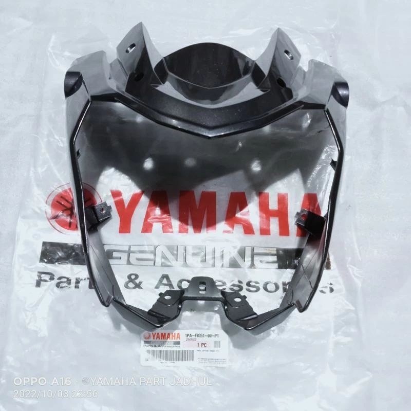 BATOK DEPAN COVER LAMPU DEPAN YAMAHA VIXION NEW NVL GREY ORIGINAL YGP BATOK LAMPU VIXION NVL ABU - A