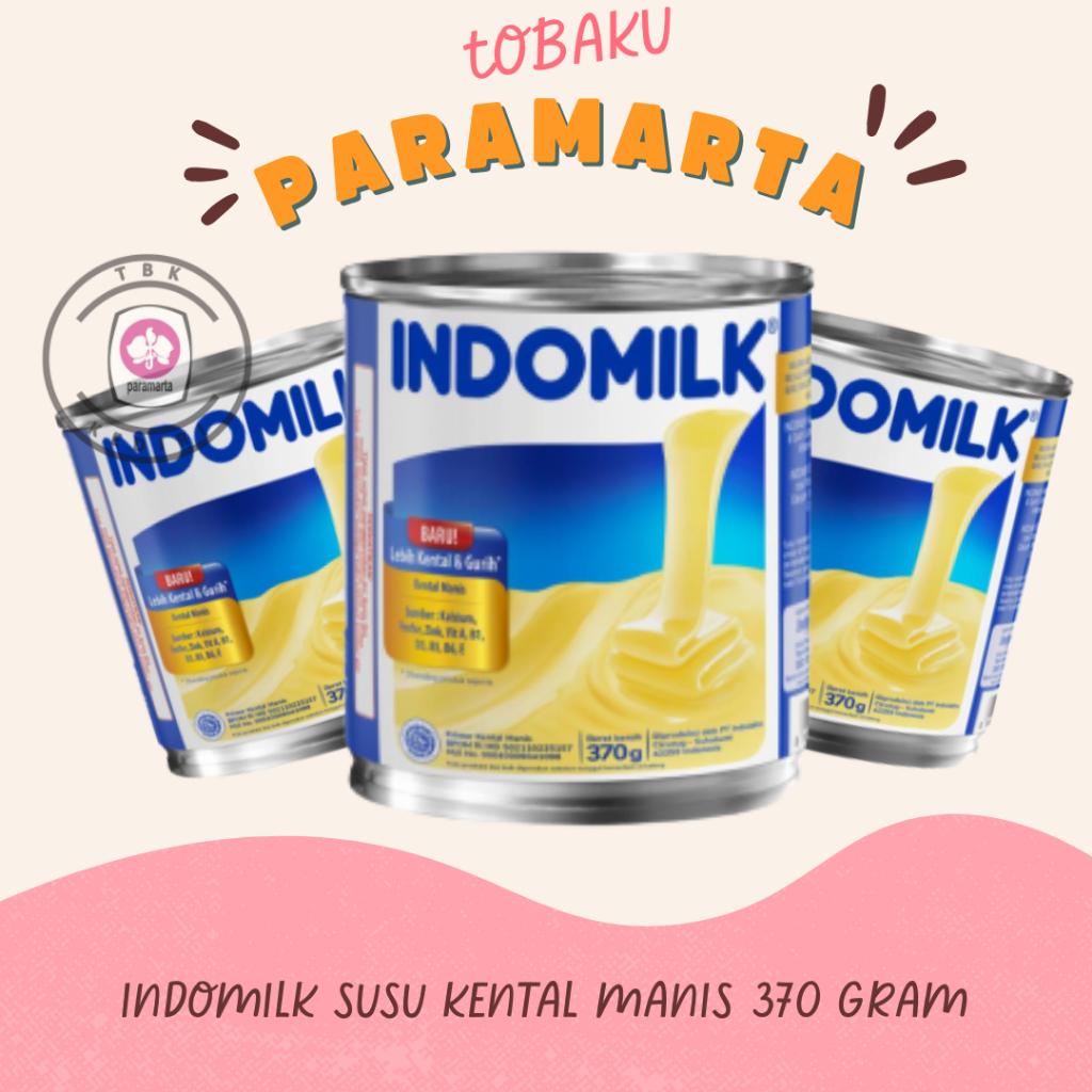 

SUSU KENTAL MANIS INDOMILK PUTIH VANILLA 370 GRAM / SUSU KENTAL MANIS INDOMILK