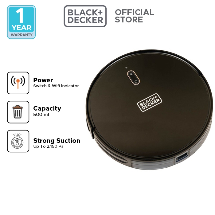 Black+Decker Robot Vacuum Cleaner & Mop 2in1 BRVA425B00-B1