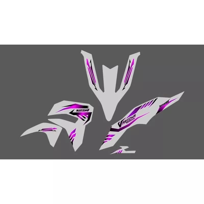 STRIPING STICKER TRANSPARAN VARIO LED NEW 125 2023 GEN 2 MOTIF VARICHA