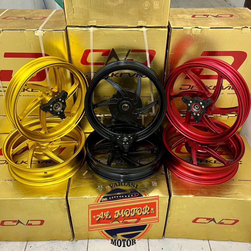 Velg Pelak Delkevic DND Aerox New / Aerox Old Velg Racing Delkevic DND Yamaha Aerox New Aerox-155 Ol