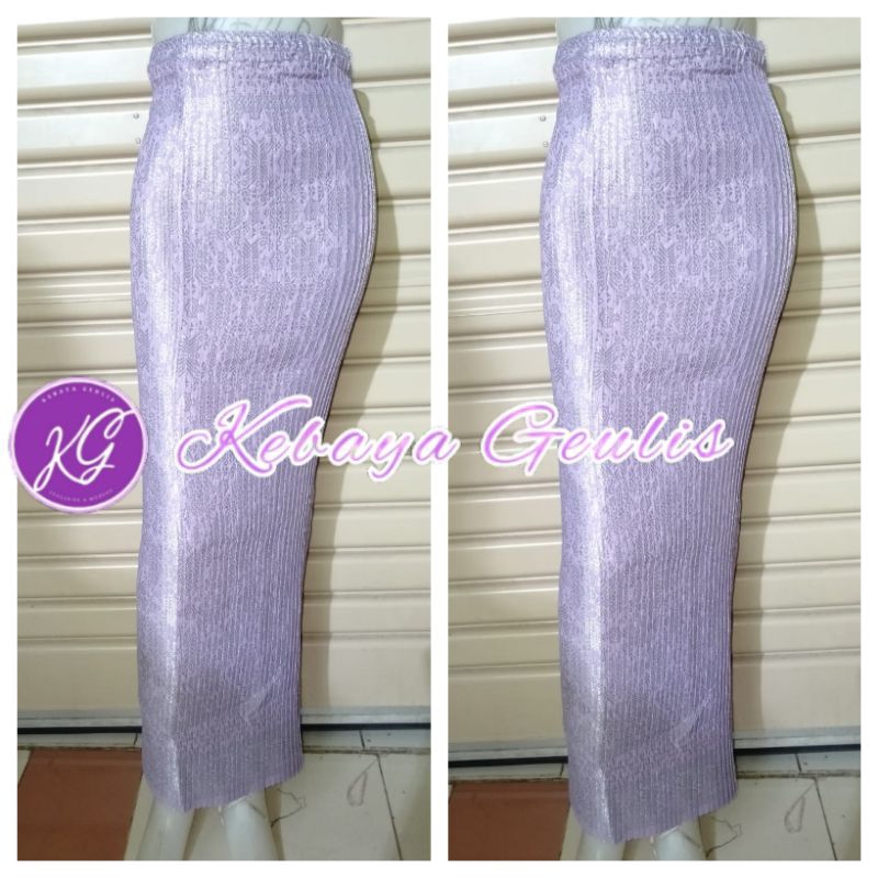 rok batik songket Plisket