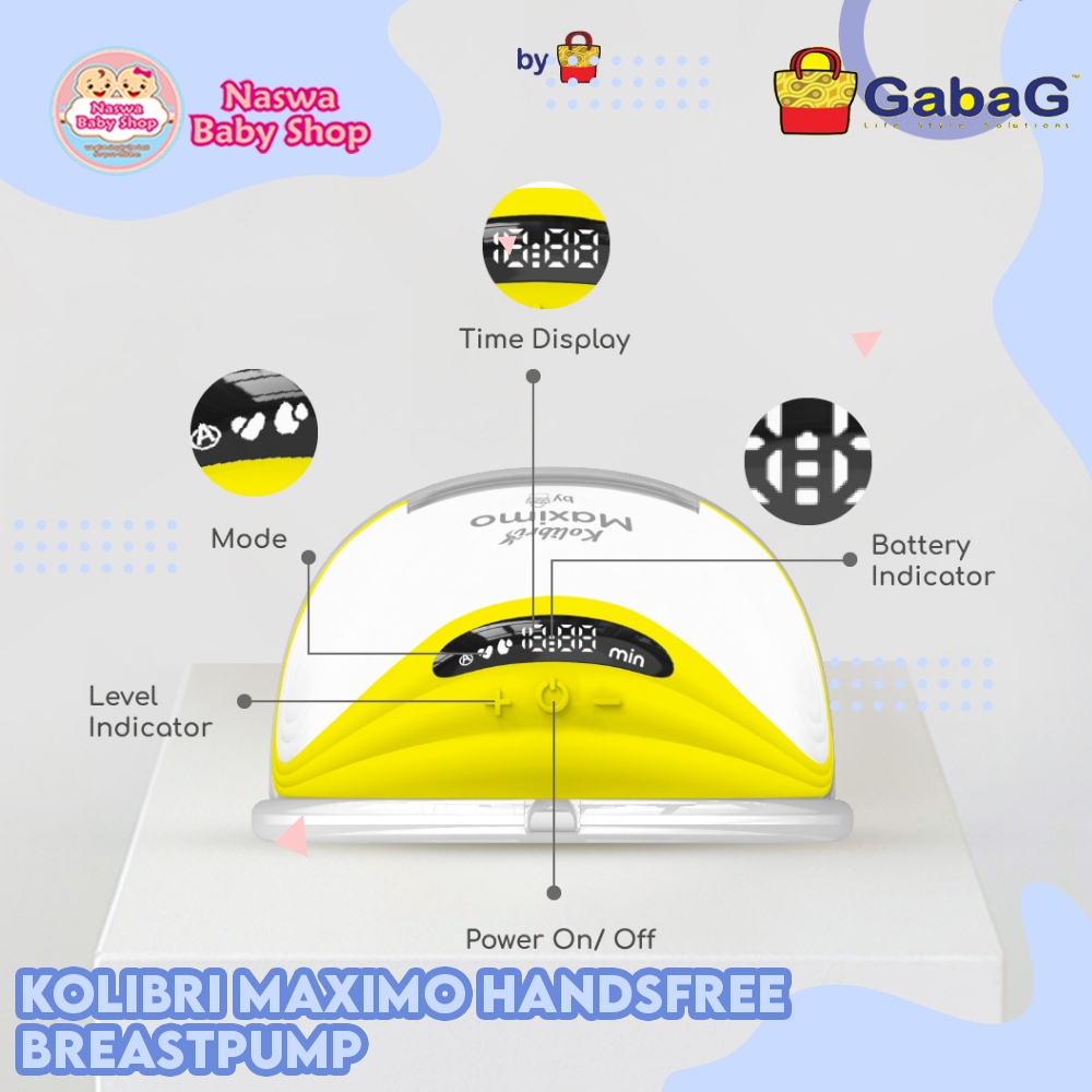 Gabag Kolibri Maximo Handsfree Breastpump Pompa ASI Electric