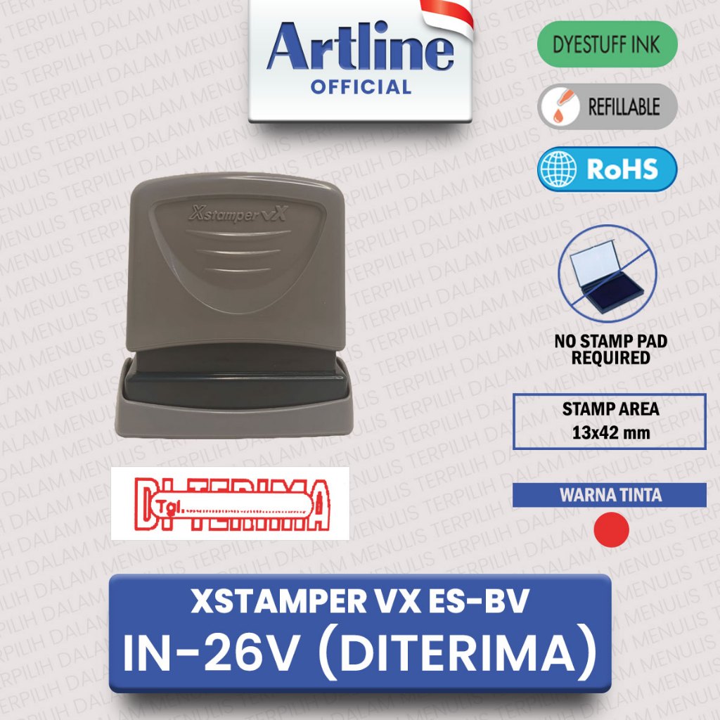

ARTLINE XSTAMPER VX ES-BV IN-10V (DITERIMA) / STEMPEL DITERIMA
