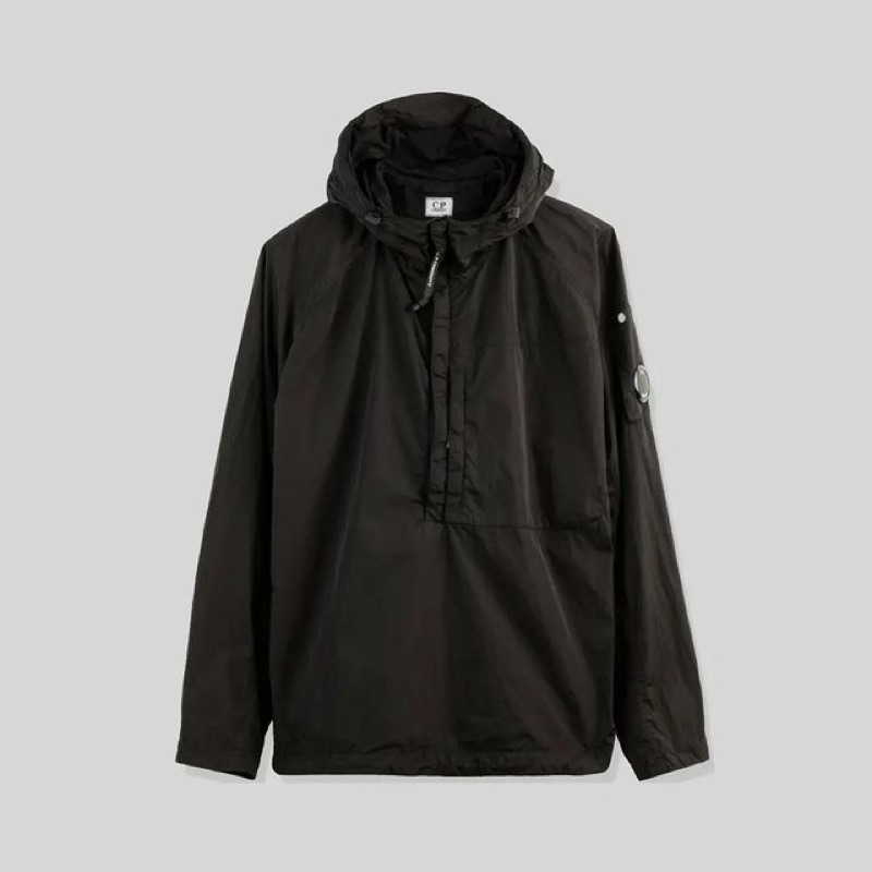 CP. Company Chrome Arm Lens Overshirt Jacket In Black